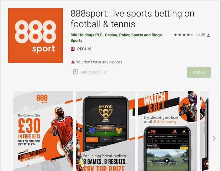 Sportwetten Apps 888Sport