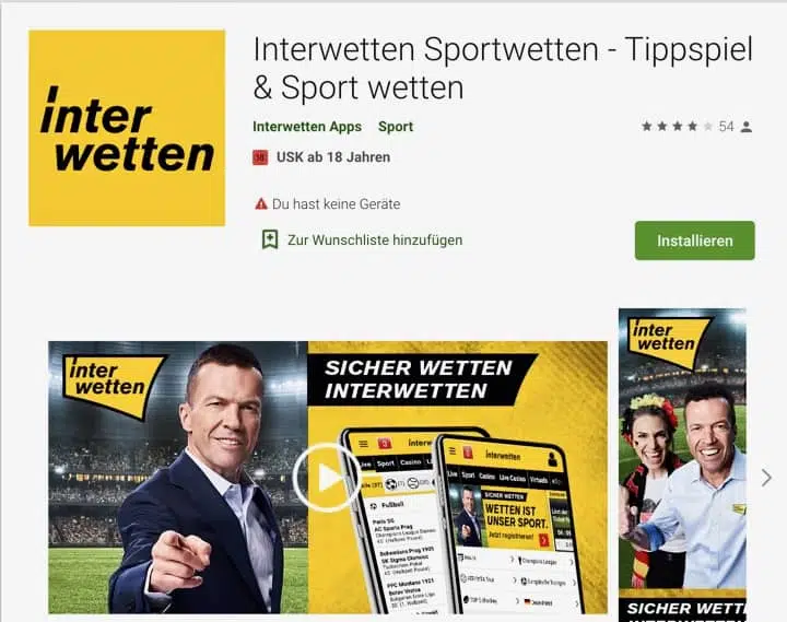 Sportwetten Apps Interwetten