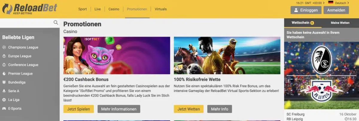 Reloadbet-Cashback