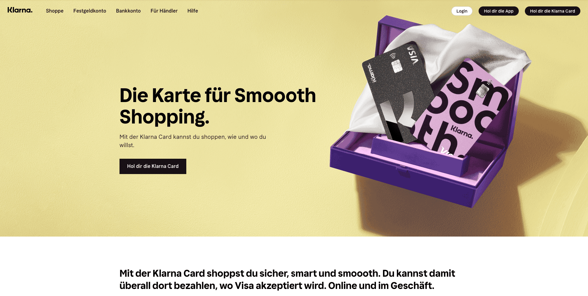 Klarna Card Sportwetten