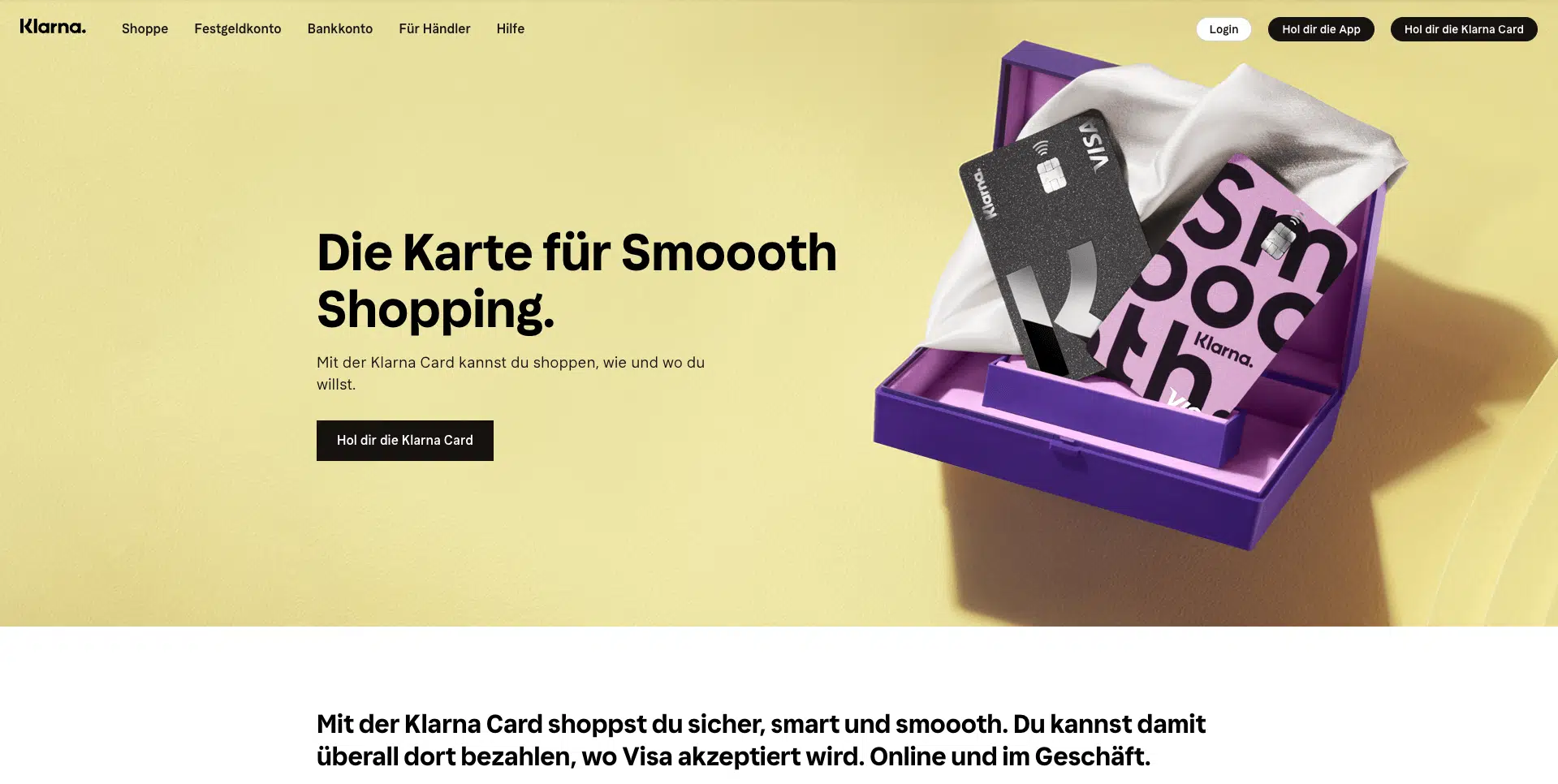 Klarna Card Sportwetten