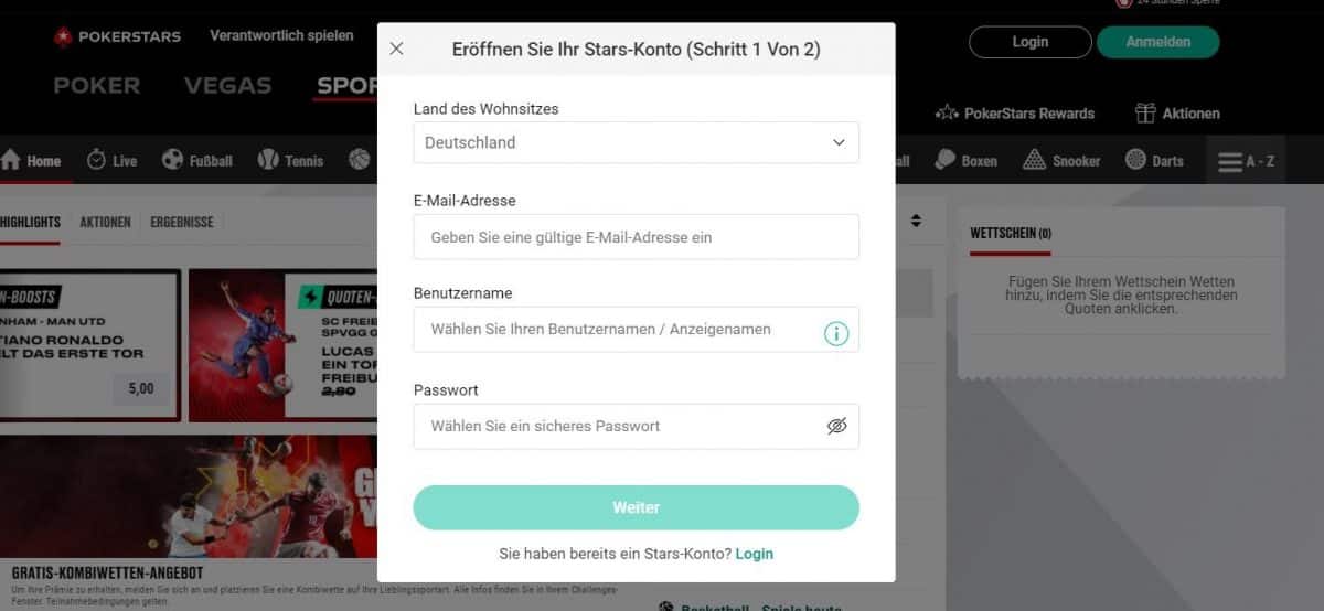 pokerstars-anmeldung