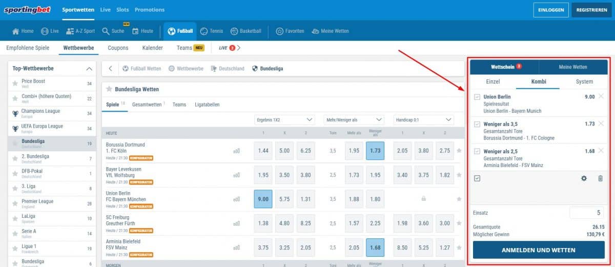 sportingbet-wette-abschliessen