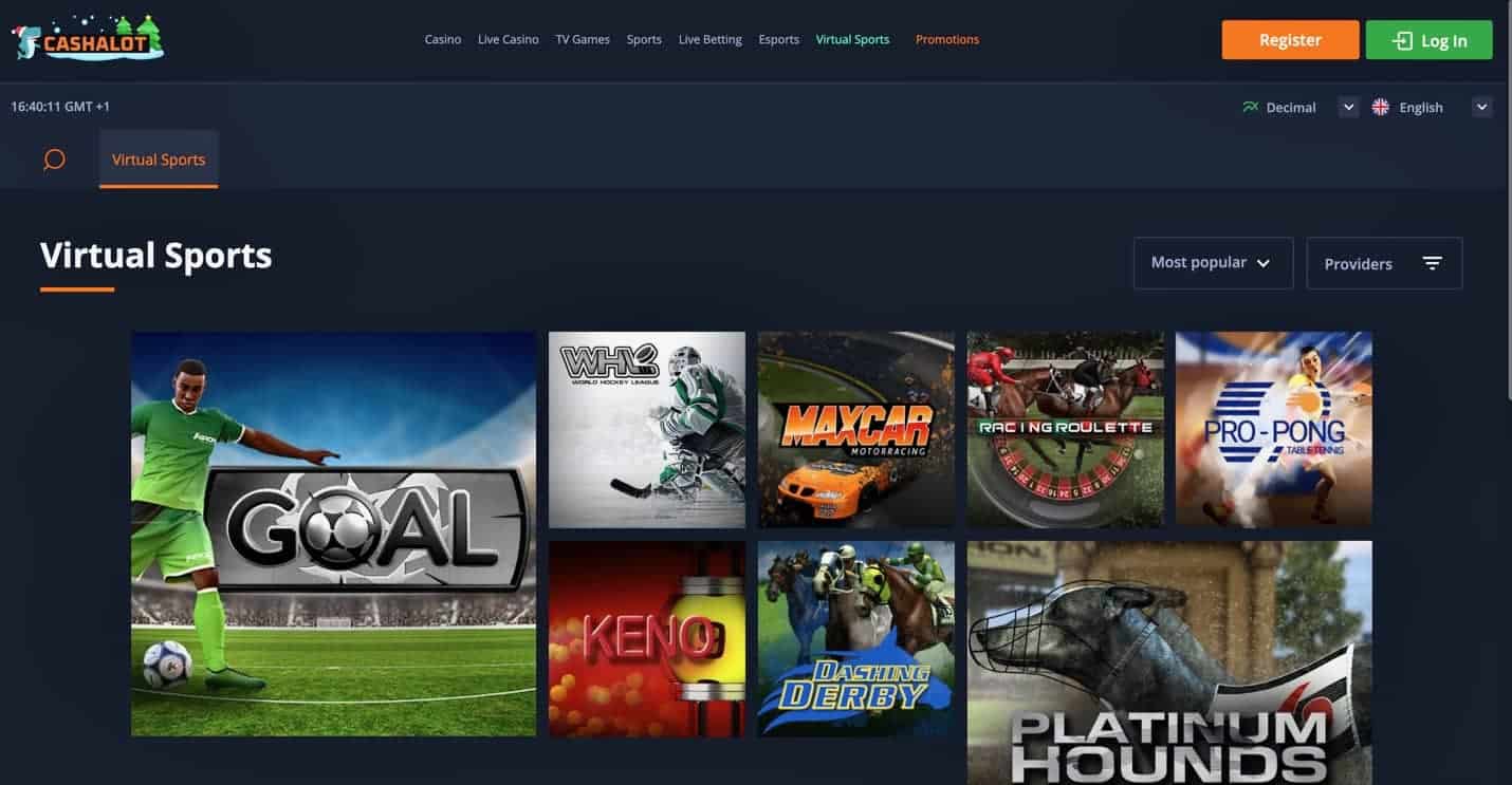 Cashalot Virtual Sports