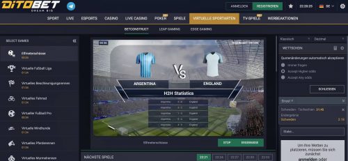 Ditobet virtual Wetten