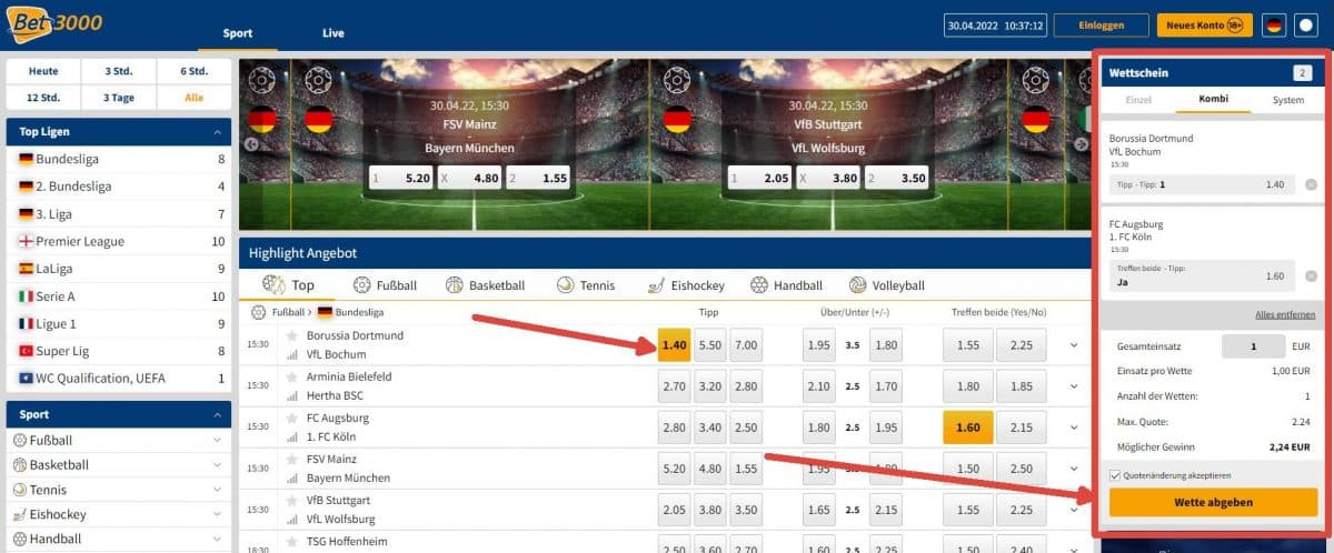 bet3000 wetten