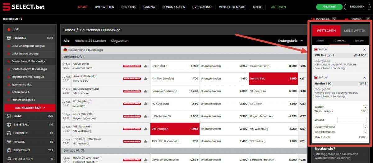 selectbet wetten