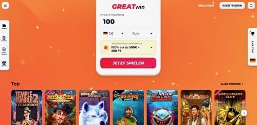 greatwin Bonus Angebot