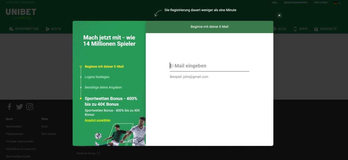 unibet anmeldug