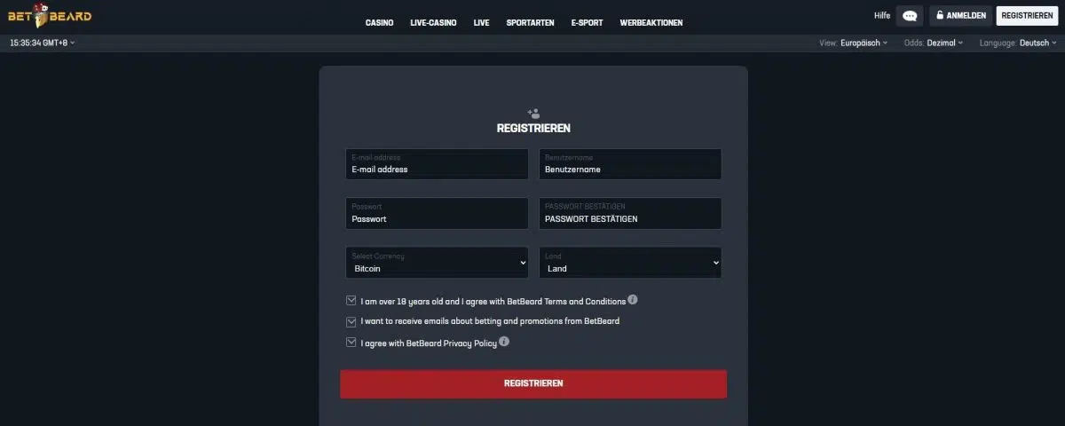betbeard registrierung