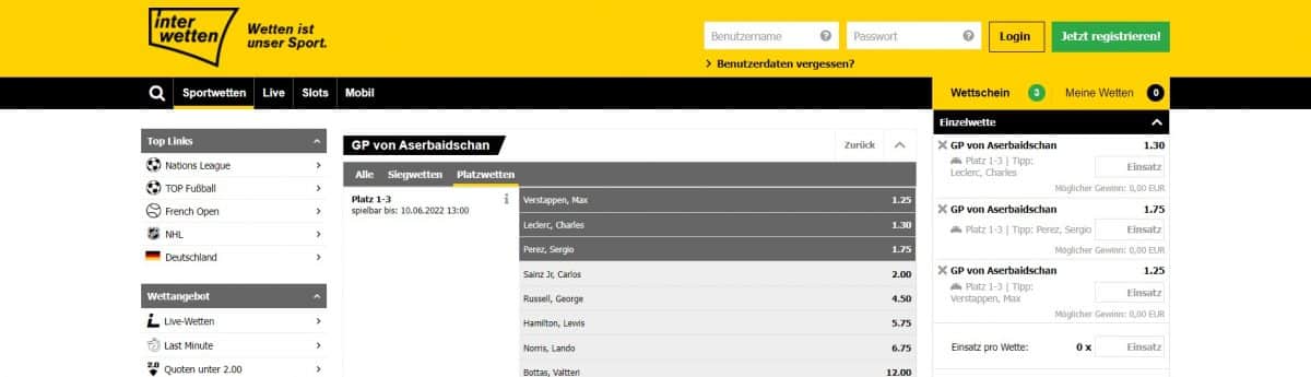 inter formel 1