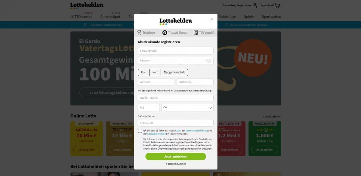 lottohelden registrierung