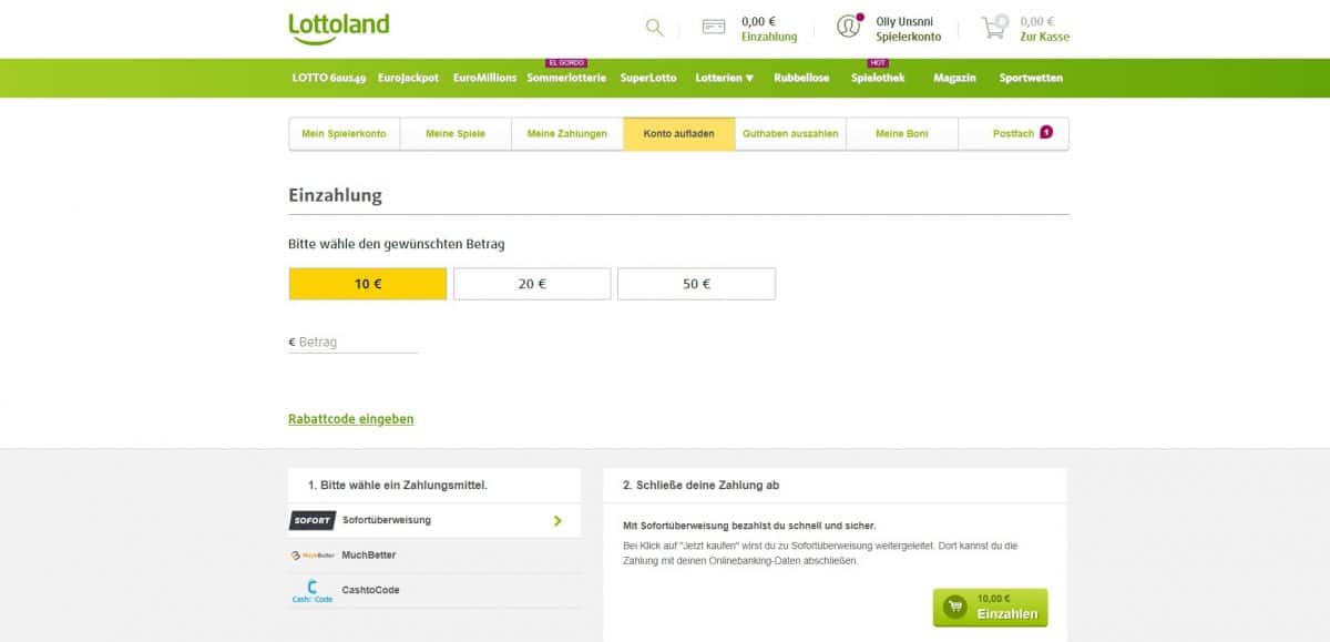 lottoland einzahlung