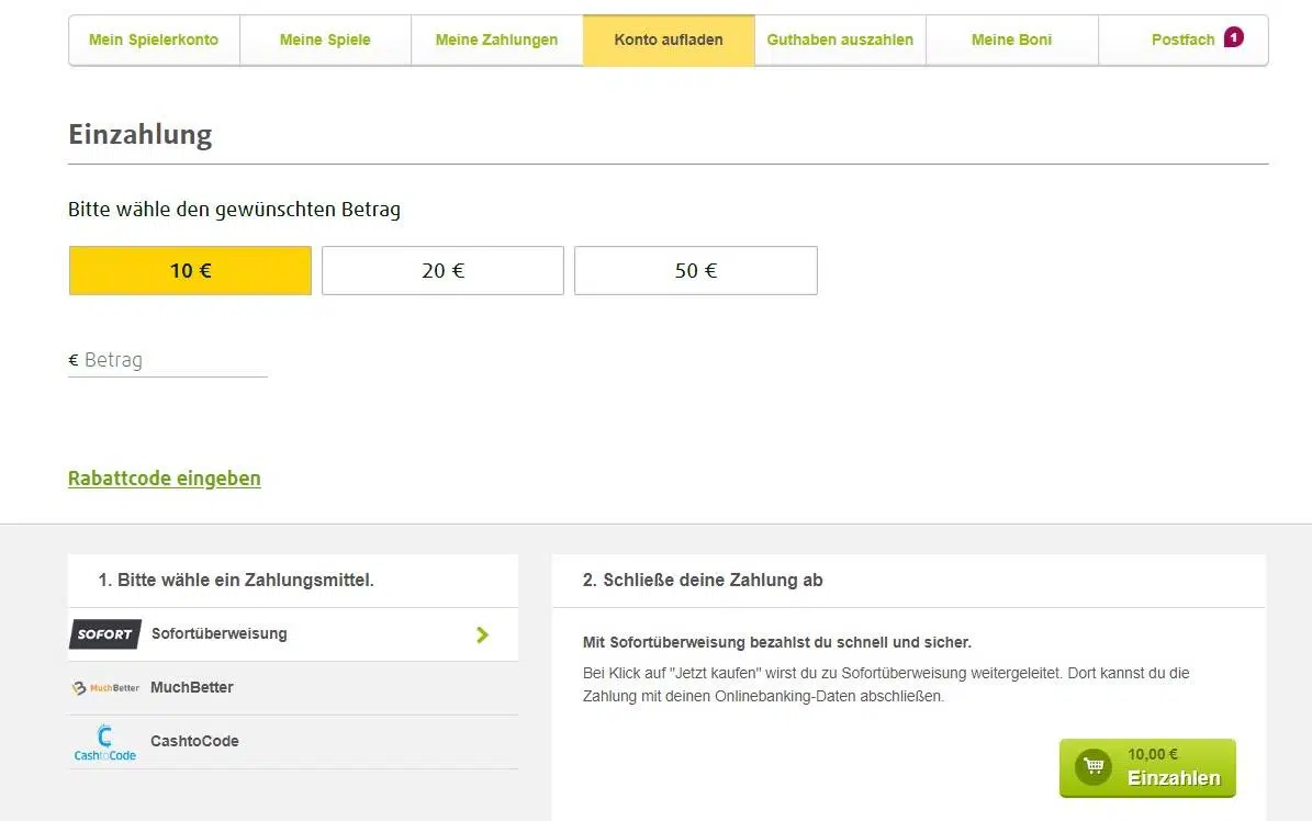 lottoland einzahlung klein