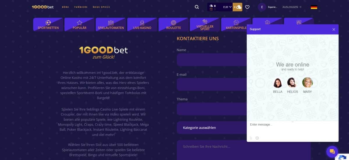 1goodbet kontakt