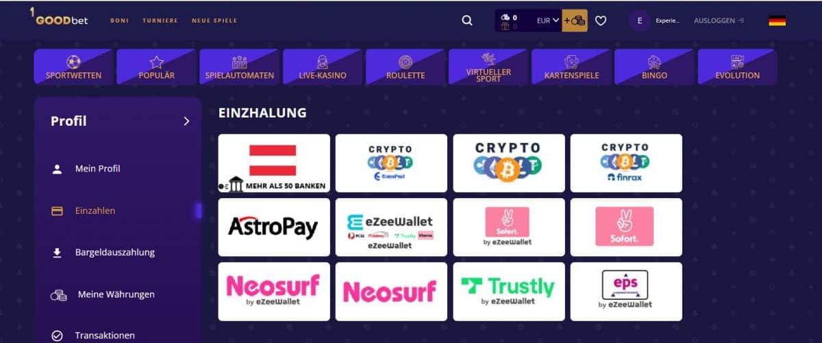 1goodbet zahlung