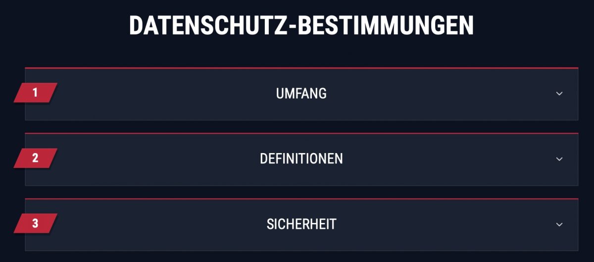 Datenschutz