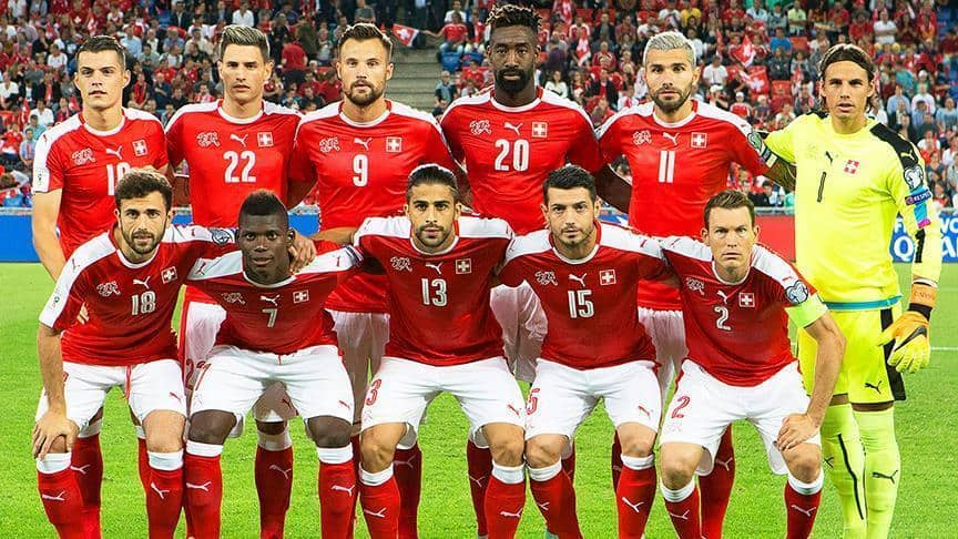 Schweiz Fussball Team