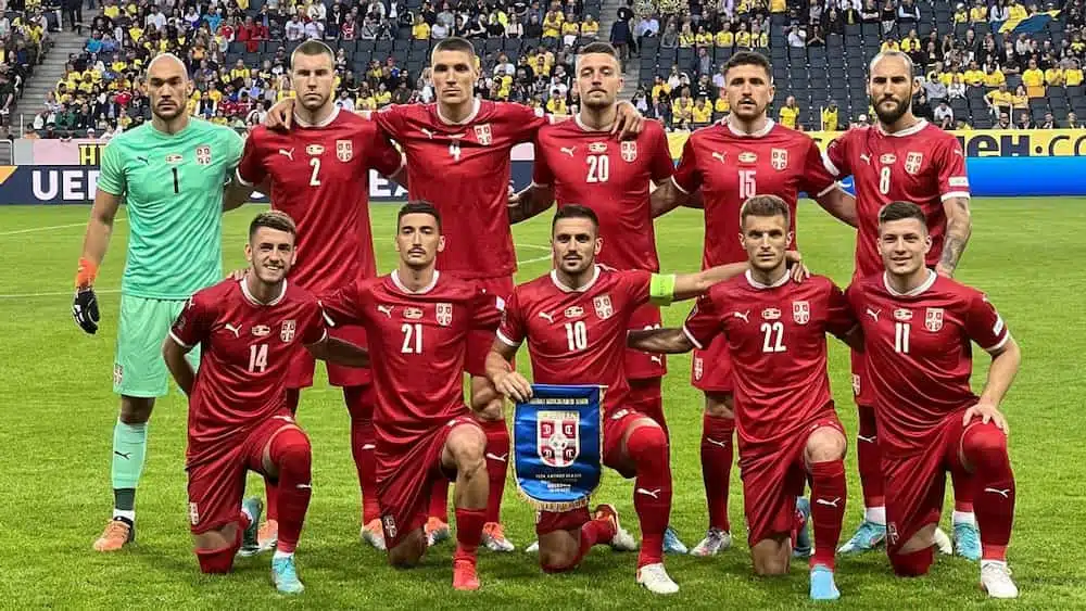 Serbien Fussball Team