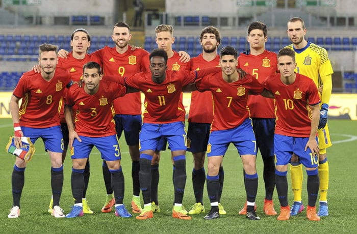 Spanien Fussball Team