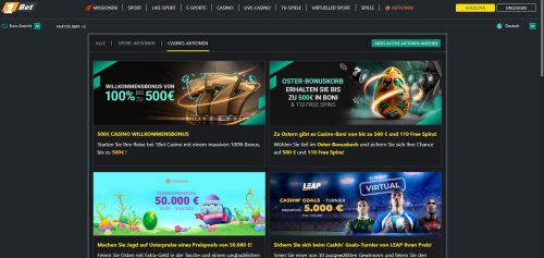 1Bet Casino Gallerie
