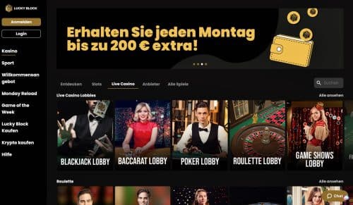 Luckyblock Casinos Gallerie