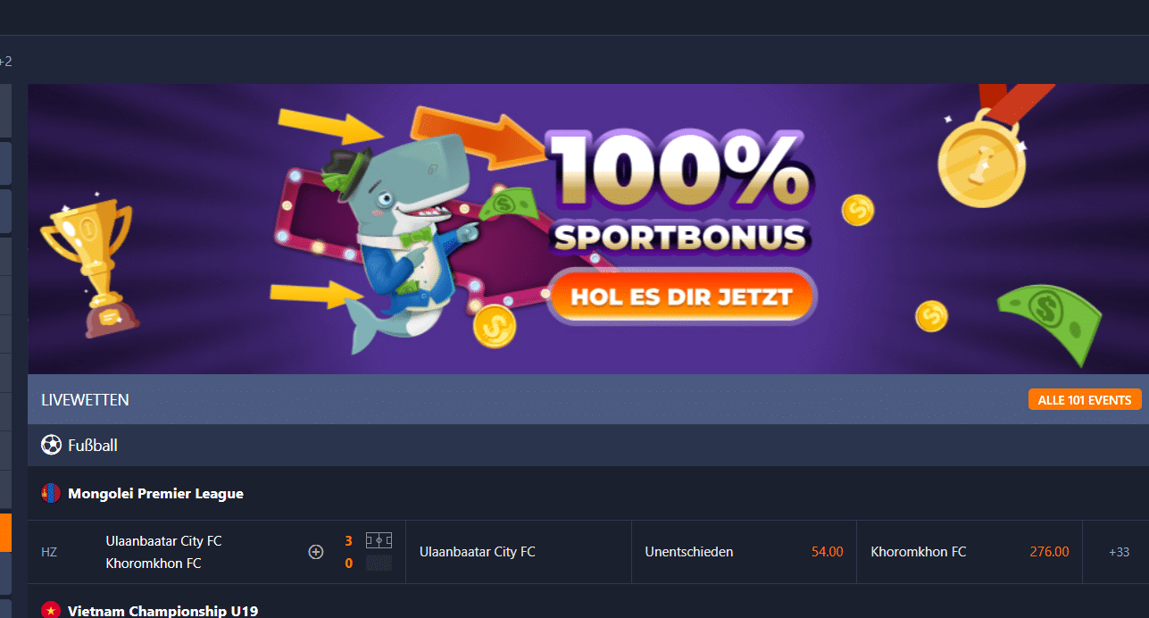 cashalot sportwettenbonus