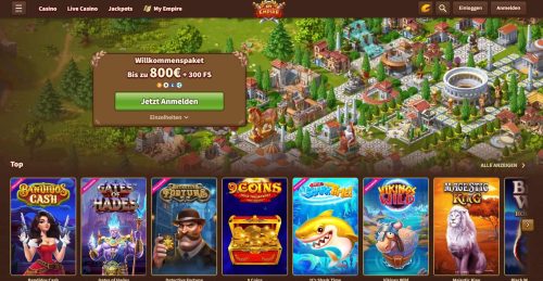 MyEmpire Casino Startseite