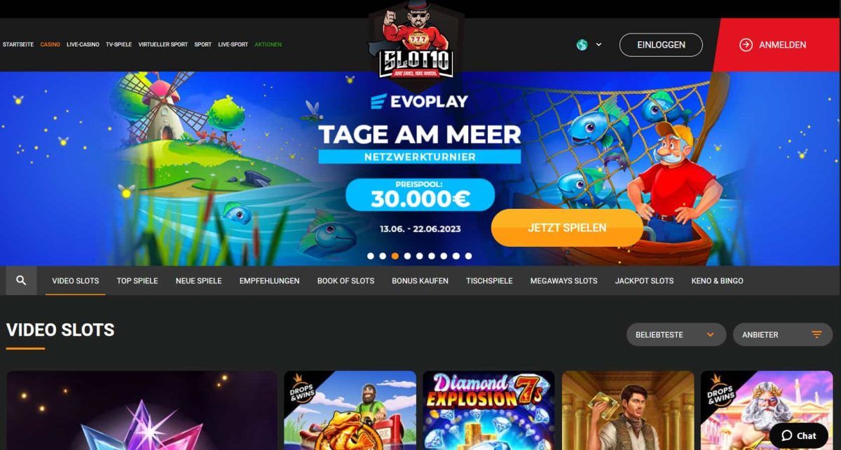 Slot10 Casino mit Sizzling Hot