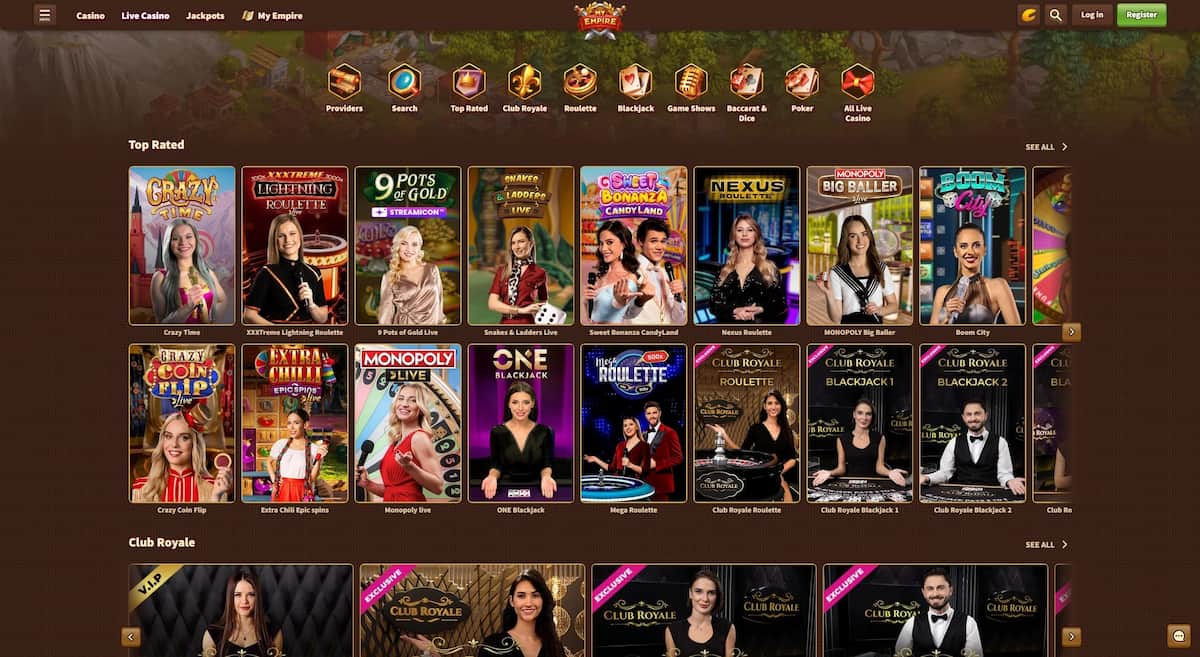 MyEmpire Live Casino
