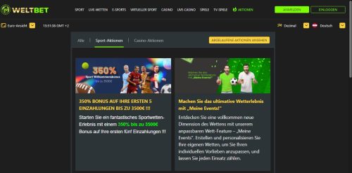 Weltbet Freebet Gallerie