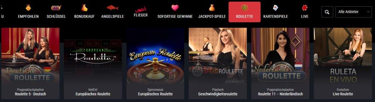 Gutes Roulette Live Online Casino