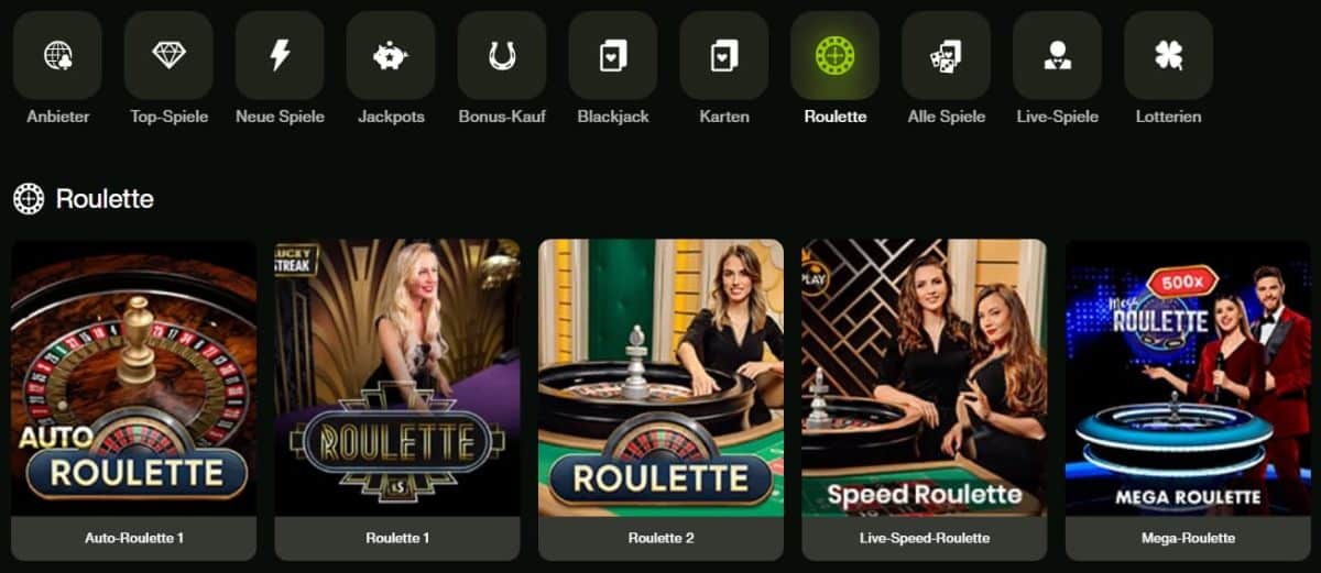 Live Roulette Online Casinos Spielauswahl