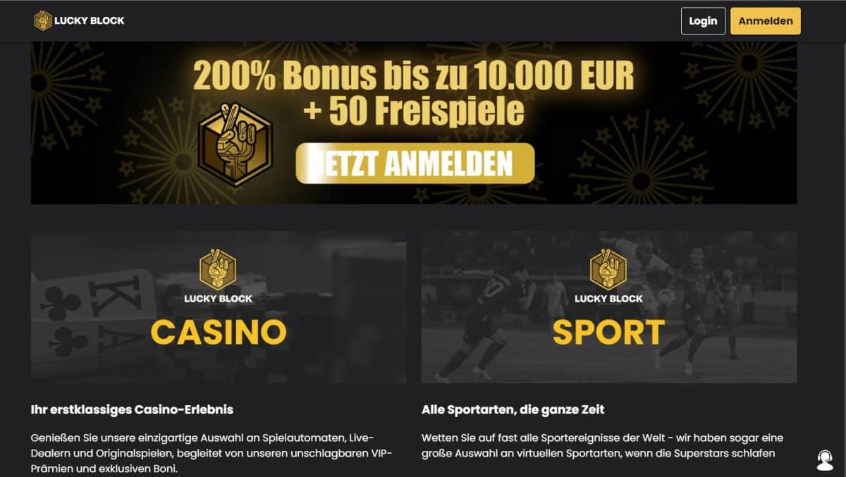 Lucky Block Wetten Bonus