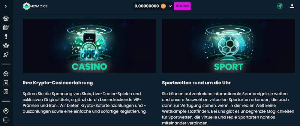 Mega Dice Telegram Casino