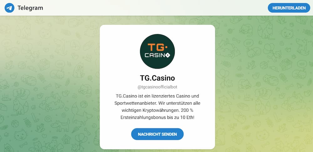 TG Telegram Casino Anmeldung