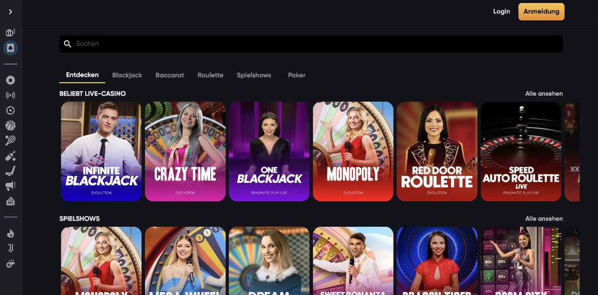 Instant Casino Live Casino