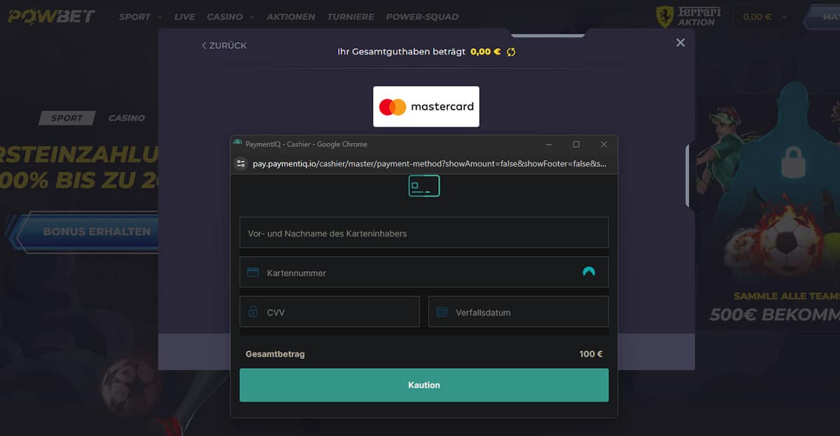 Powbet Deposit 3