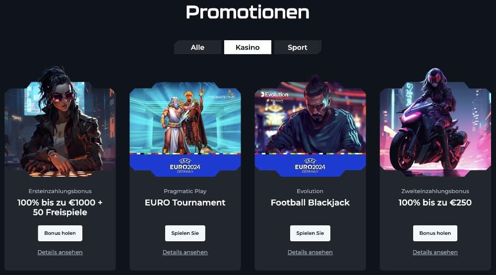 Casinos mit Sofortüberweisung Bonus