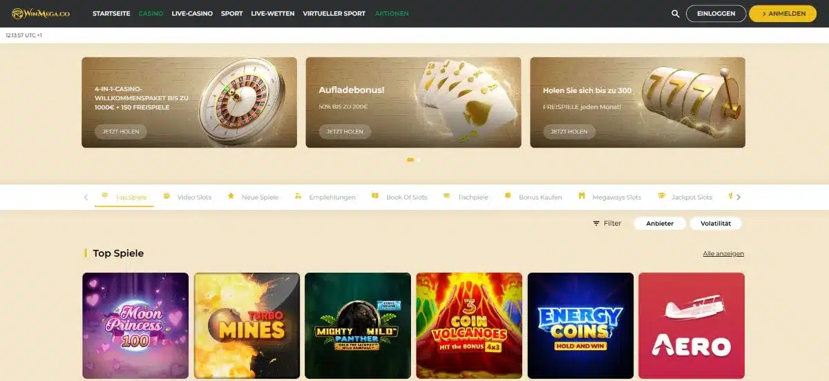 winmega homepage