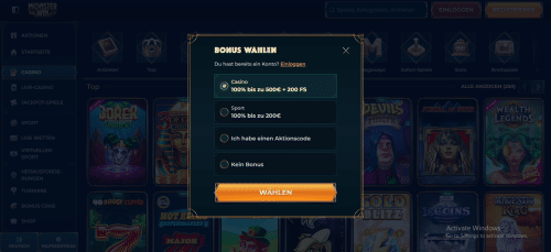 Monster Win  Gallerie