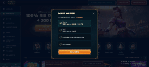 Monster Win  Gallerie