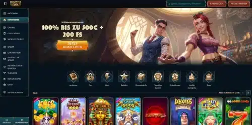 Monsterwin homepage