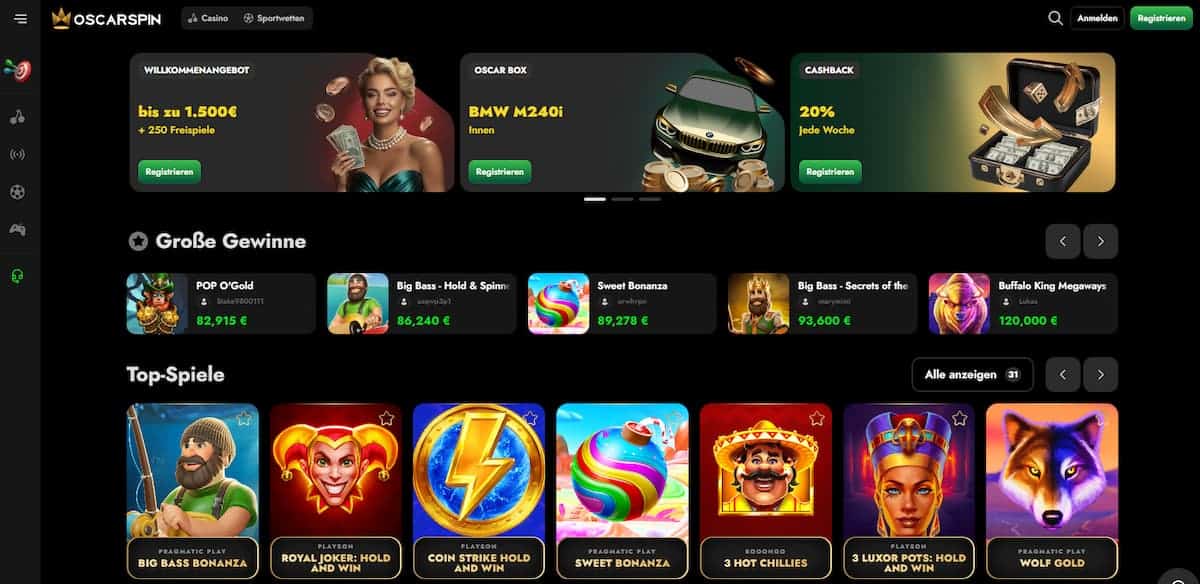 Oscarspin Startseite