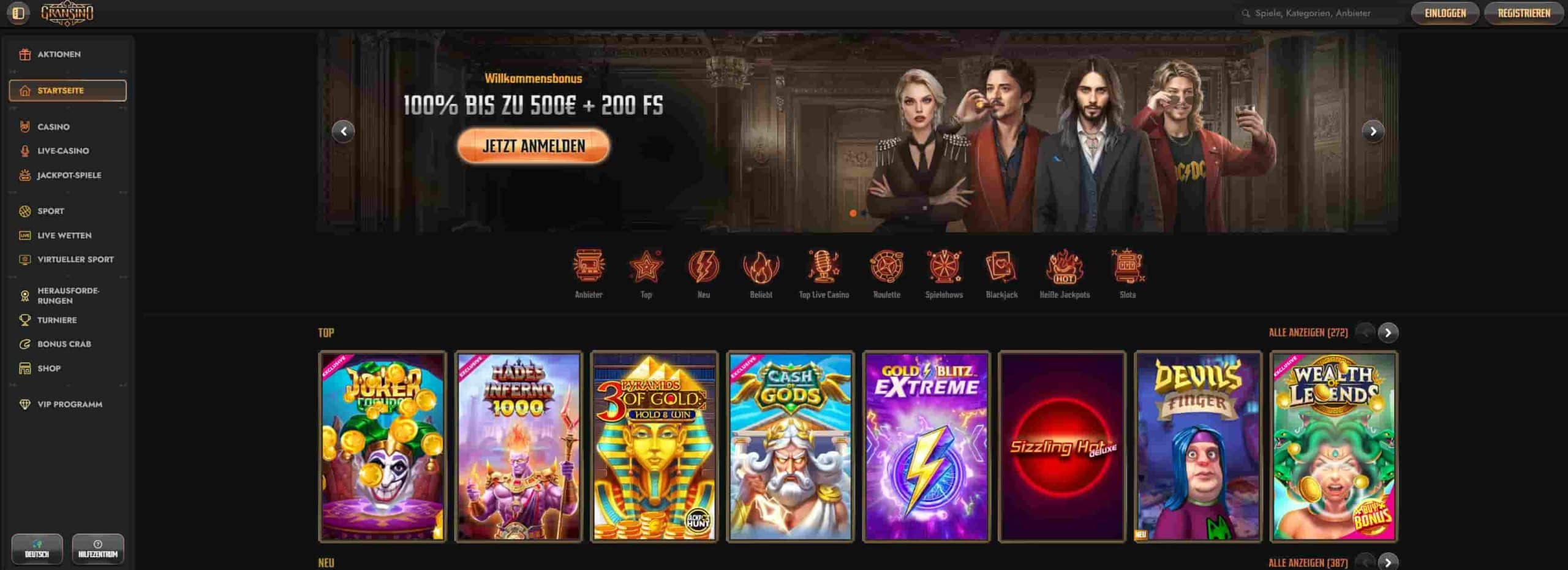Über Gransino Casino