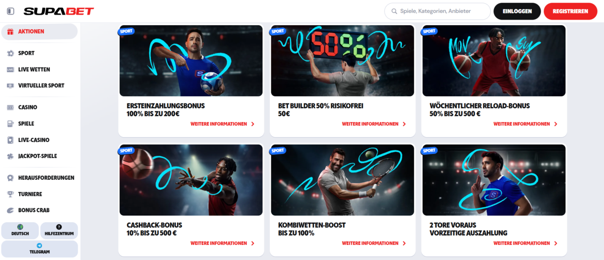 Supabet Promotionen Sport