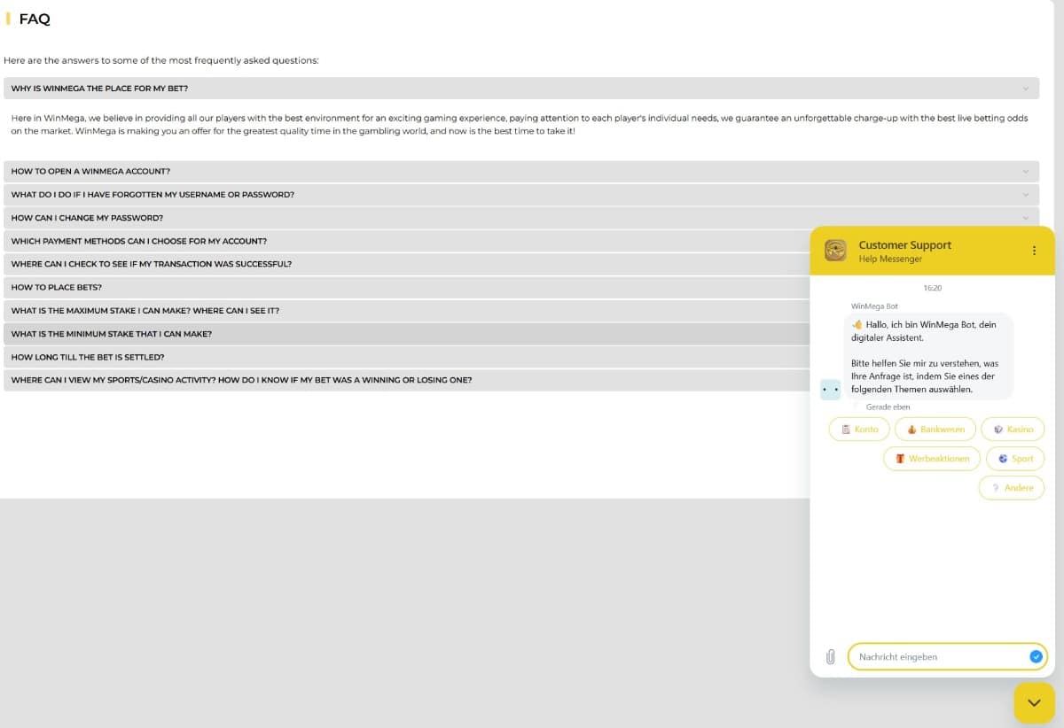 Winmega Support