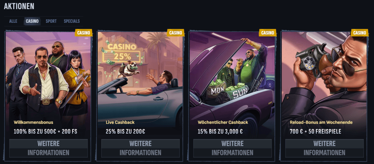 Mafia Casino Bonus