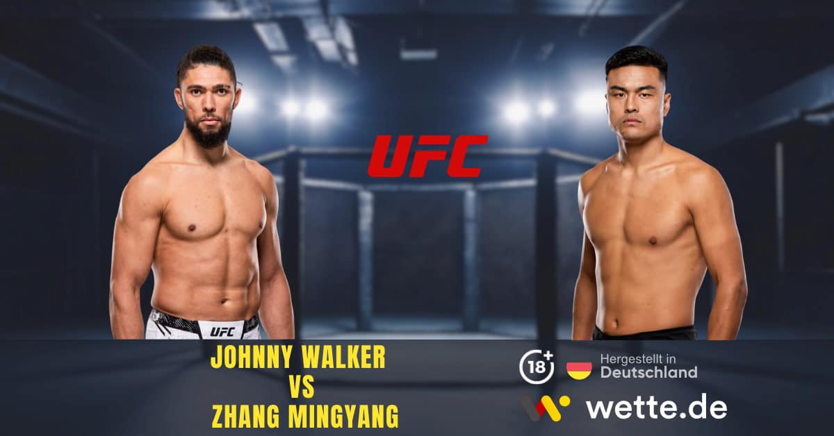 Johnny Walker vs Zhang Mingyang ufc prognose