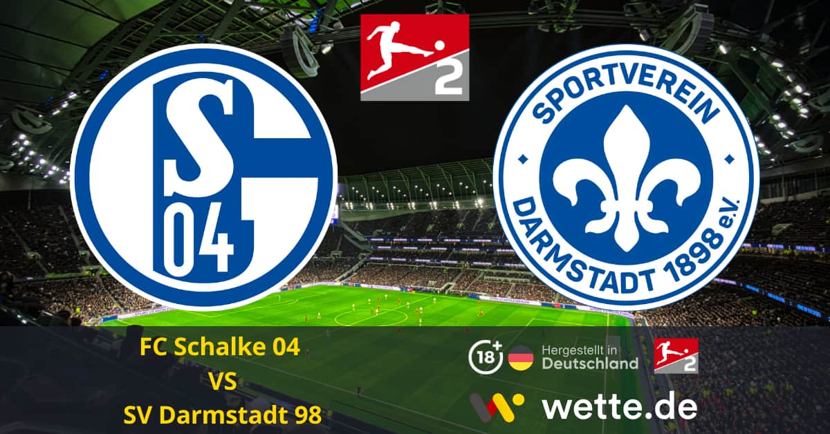 FC Schalke 04 vs SV Darmstadt 98 bundesliga 2 prognose